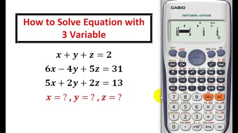 Calculator for 3 Variable Equations (Finally, a Solution to Your Algebraic Woes!)