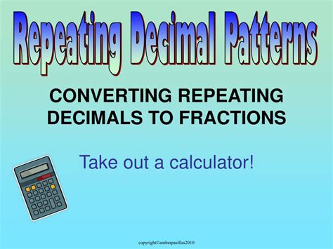 Calculator for Repeating Decimals: Unraveling the Mysteries