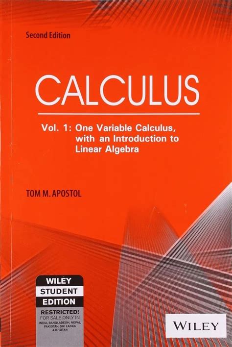 Calculus, Vol. 1 One-Variable Calculus with an Introduction to Linear Algebra 2nd Edition Kindle Editon