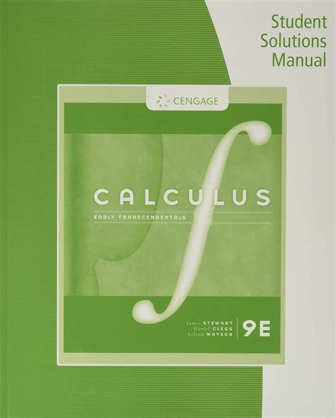 Calculus 1 Stewart Solution Manual Epub