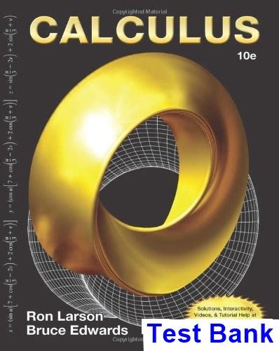 Calculus 10e Test Bank Larson Answers Epub