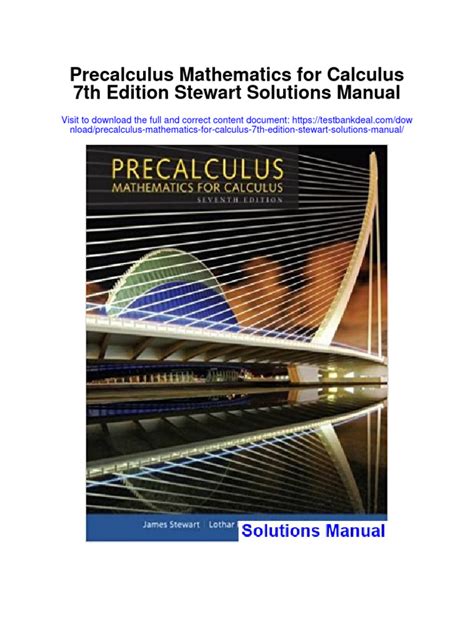 Calculus 7th Edition Stewart Solutions Reader