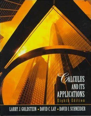 Calculus And Its Applications Goldstein Answers Epub