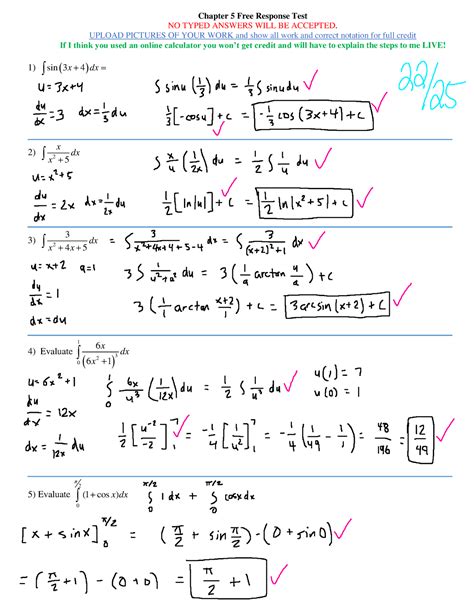 Calculus Answers To Test Pearon Ch 5 Doc