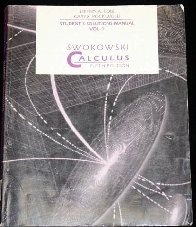 Calculus By W Swokowski Solution Manual Doc