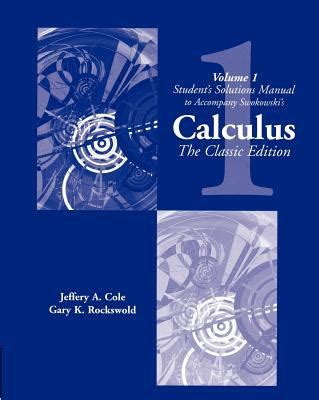 Calculus Classic Edition Swokowski Solution Manual PDF