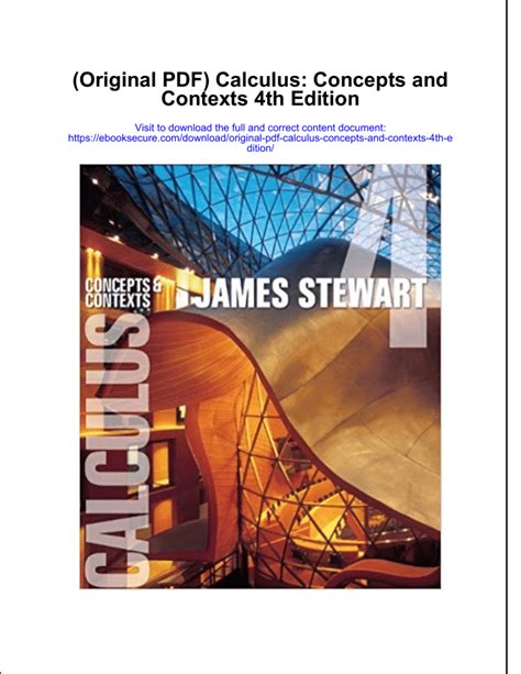 Calculus Concepts And Contexts 4th Edition Even Answers Kindle Editon