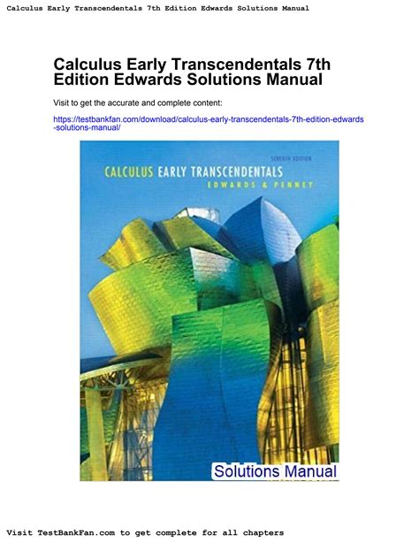 Calculus Early Transcendentals 7th Edition Solutions Manual Online Kindle Editon