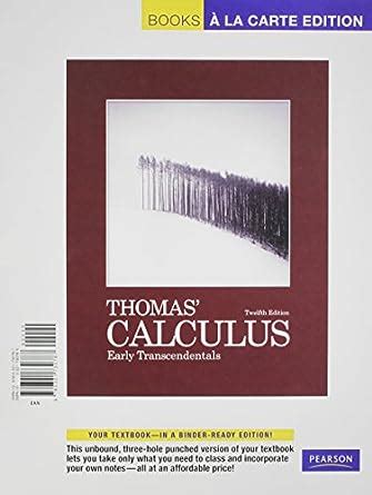 Calculus Early Transcendentals Books a la Carte Edition Reader