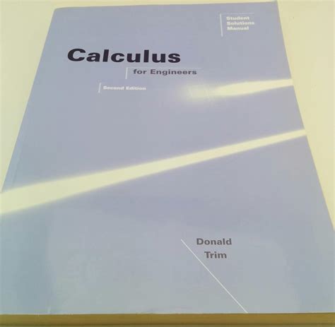 Calculus For Engineers Donald Trim Solutions Doc