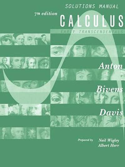 Calculus Howard Anton 7th Edition Solution Manual Reader