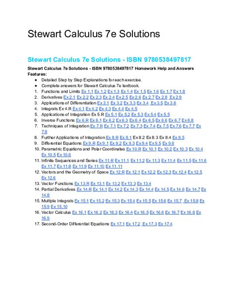 Calculus James Stewart 7e Even Number Solutions Downloader 2 Reader