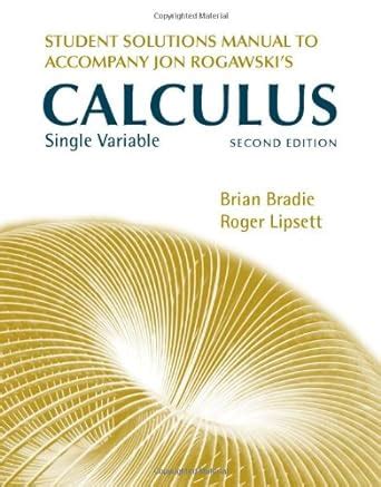 Calculus Jon Rogawski Solutions Manual Kindle Editon