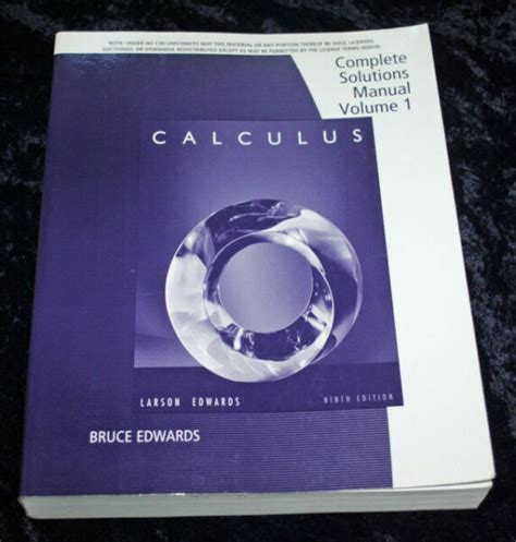 Calculus Larson 9th Edition Solution Manual Ebook PDF