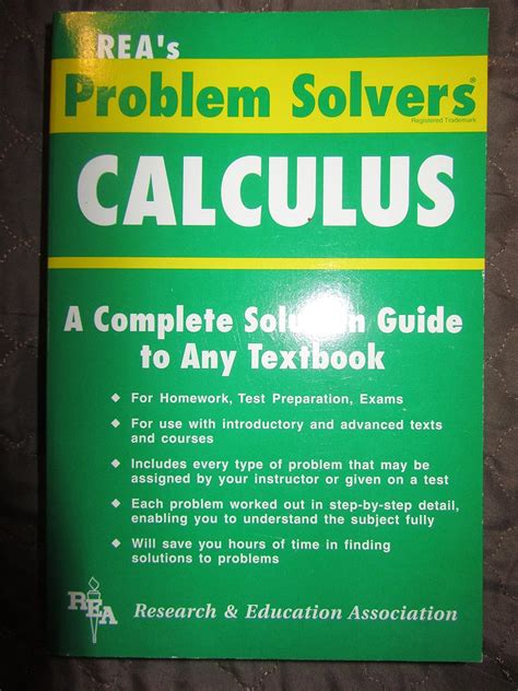 Calculus Problem Solver Solvers Solution Guides PDF