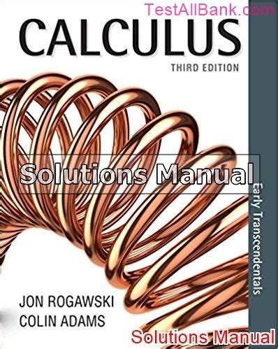 Calculus Rogawski Solutions Manual 2010 PDF