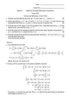 Calculus Single Variable Solutions PDF