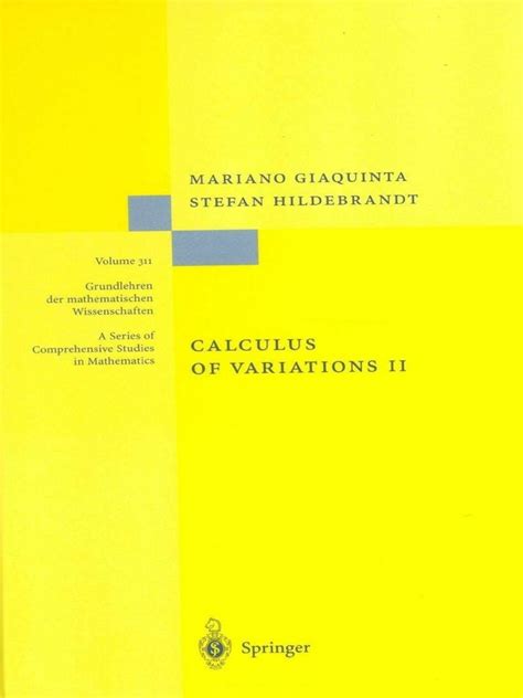 Calculus of Variations, Vol. 2 The Hamiltonian Formalism Corrected 2nd Printing Kindle Editon