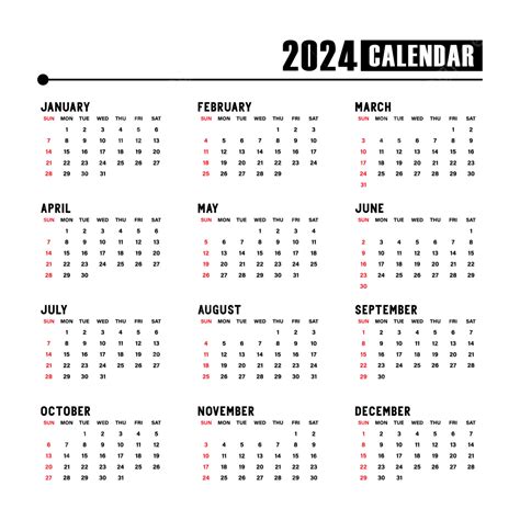 Calendário 2024 PDF: Organize-se e Planeje o Seu Ano