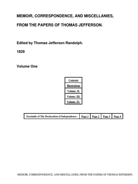 Calendar of the Correspondence of Thomas Jefferson Volume 1 Epub