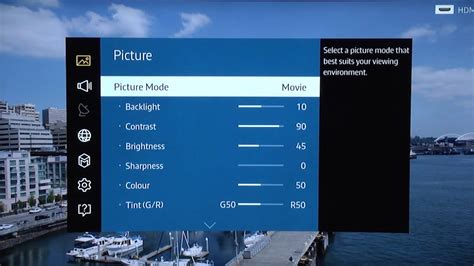 Calibrate the Picture Settings: