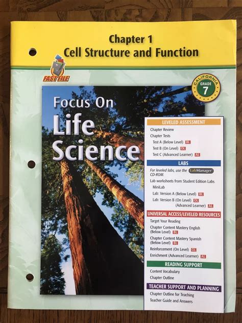 California Life Science 7th Grade Textbook Answers PDF