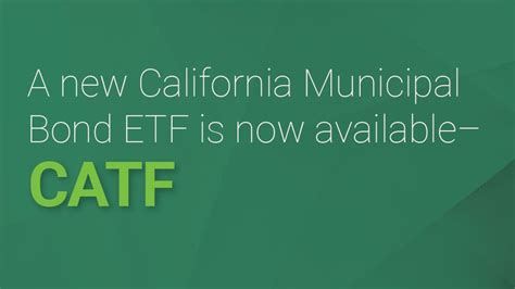 California Municipal Bond ETFs: A Smart Investment for Income and Stability