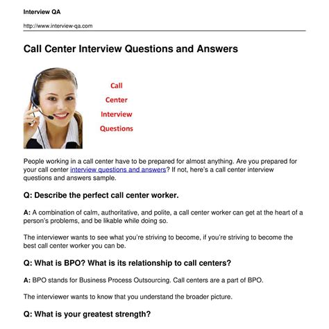 Call Center Interview Questions And Answers Kindle Editon