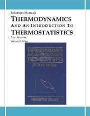 Callen Thermodynamics Homework Solutions Reader