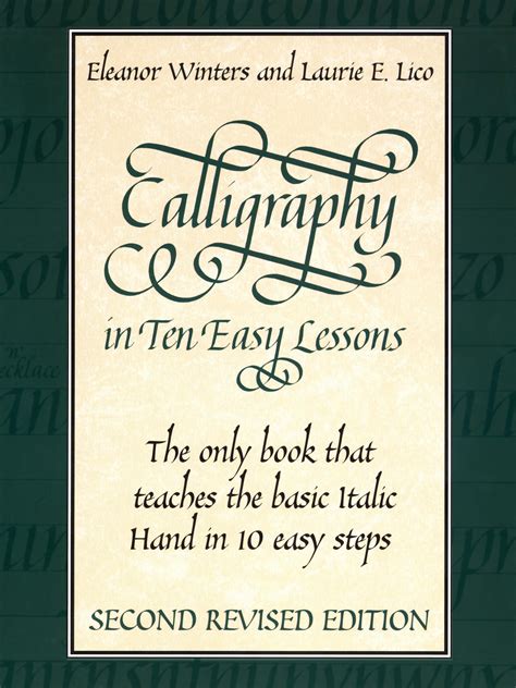 Calligraphy in Ten Easy Lessons Lettering Calligraphy Typography Doc