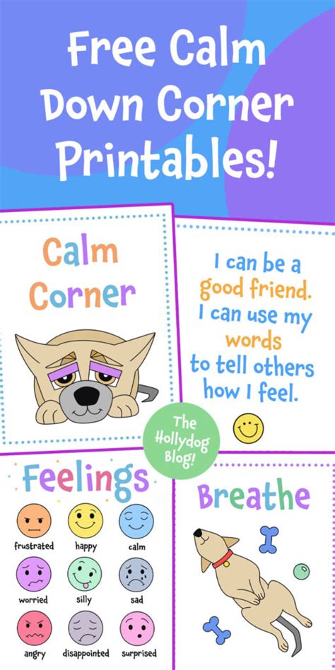 Calm Down Corner Free Printables