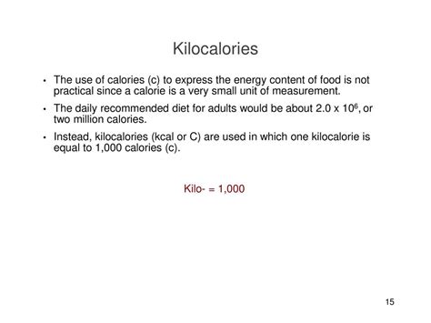 Calorie to Kilocalorie: Unraveling the Confusion