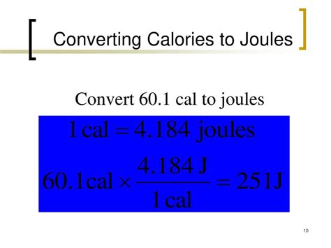 Calories and Joules: The Basics