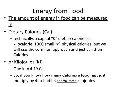 Calories and Kilojoules: Understanding Energy in Food