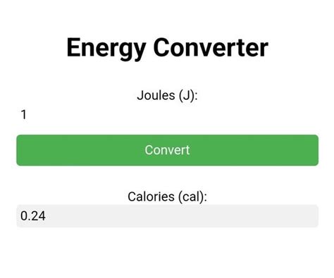 Calories to Calories Converter: Effortlessly Convert Your Nutritional Data