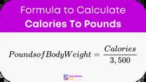 Calories to Pounds Calculator: Know Your Journey