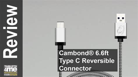 Cambond Braided Reversible Connector ChromeBook Doc