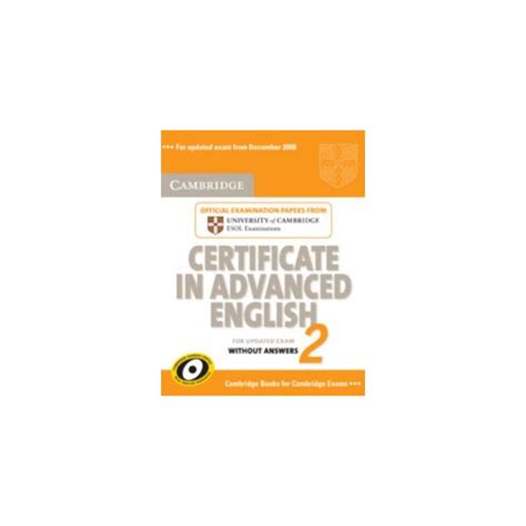 Cambridge Certificate in Advanced English 2 for Updated Exam Student's Book wit Epub