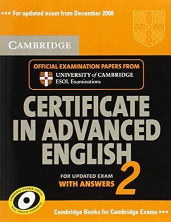 Cambridge Certificate in Advanced English For Updated Exam with Answers Epub