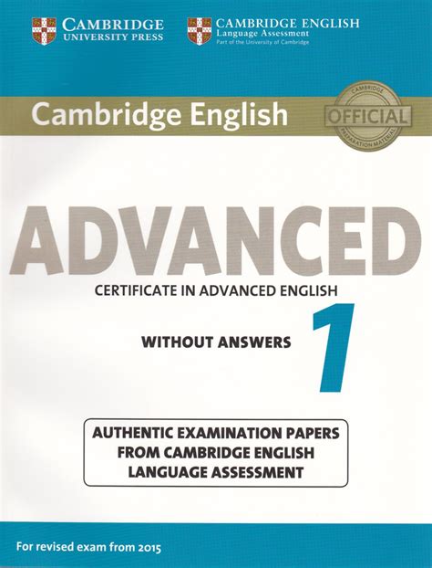 Cambridge English Advanced 1 For Revised Exam From 2015 Student S Book Without Answers Ebook Epub