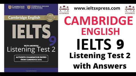 Cambridge Ielts 9 Test 2 Answers Listening Epub