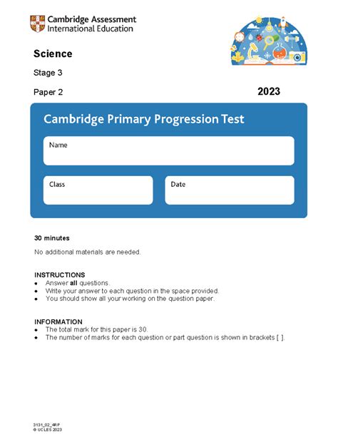 Cambridge Progression Test Papers Science Grade 3 pdf Kindle Editon