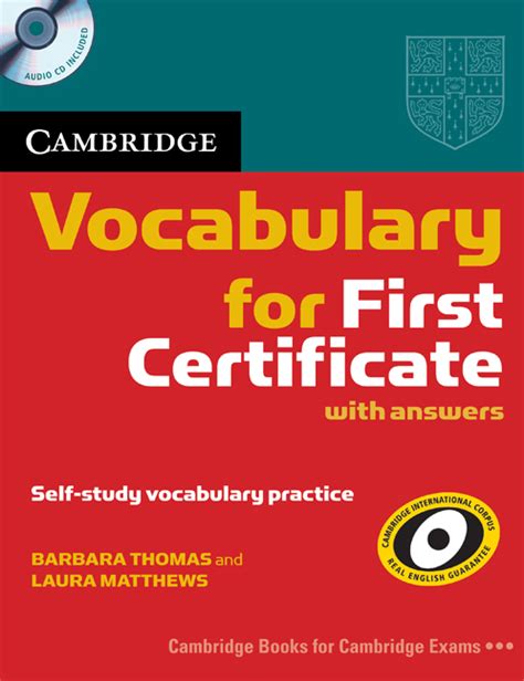 Cambridge Vocabulary for First Certificate (with Answers and Audio CD).rar Ebook Reader