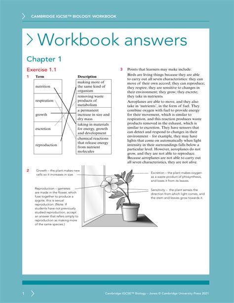 Cambridge igcse biology workbook answers Ebook Doc