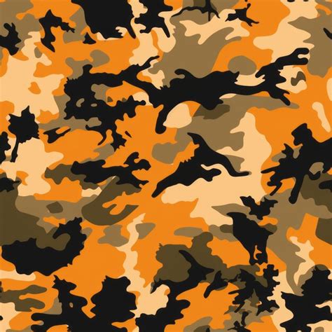 Camo and Orange: A Bold Fusion of Stealth and Vibrance