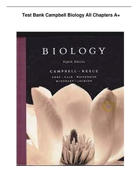 Campbell Biology 8th Edition Exams Answers Kindle Editon