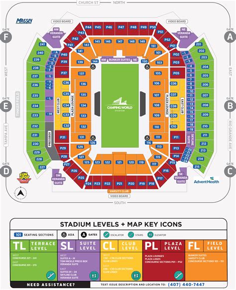 Camping World Stadium Seat Chart