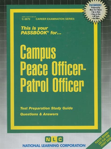 Campus Peace Officer -Patrol OfficerPassbooks Career Examination Passbooks Epub