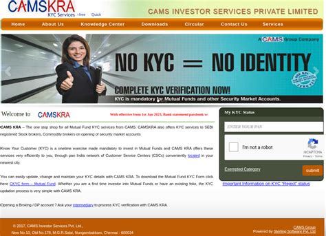 Cams Kra Online KYC: A Comprehensive Guide to Online Identity Verification