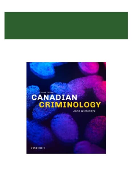 Canadian Criminology Today 4th Edition Kindle Editon